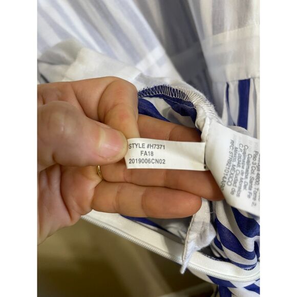 J. Crew striped halter wide leg jumpsuit blue white nautical coastal preppy 6 - Picture 10 of 14